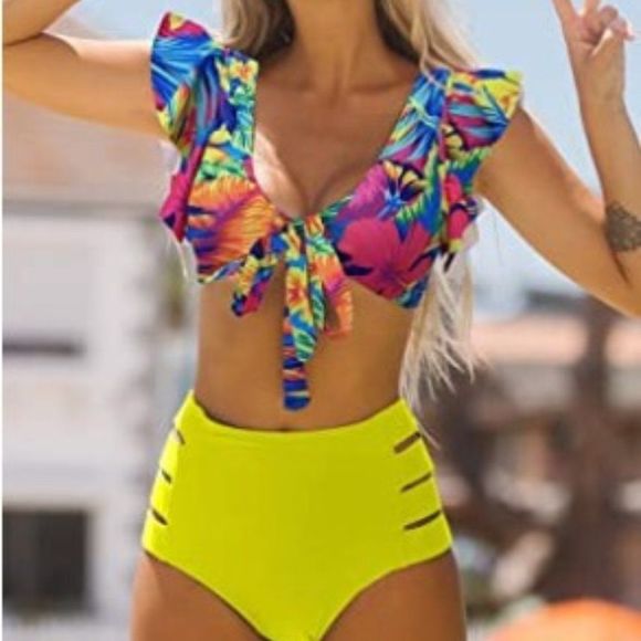 Telaura High Waist Flounce Bikini Set - Picture 4 of 7